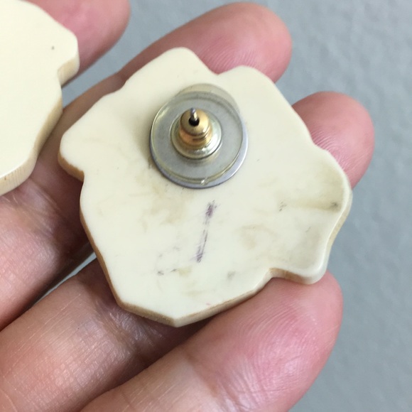 🖤Vtg MOP statement earrings - Picture 10 of 15